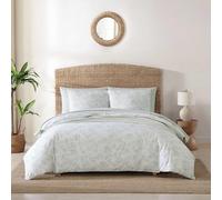 Tommy Bahama - Set copripiumino king size, reversibile, in cotone, con federe abbinate, decorazione per la casa costiera (penna e inchiostro verde chiaro, king size)