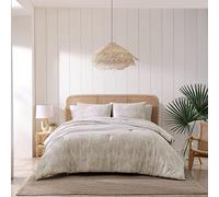 Tommy Bahama - Set copripiumino per letto king size, in cotone reversibile, con federe abbinate, decorazione per la casa tropicale (Costa Blanca Beige, King)