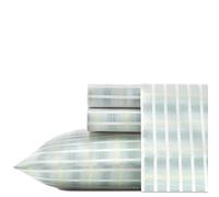 Tommy Bahama Set di lenzuola da 100 pezzi, fresco e fresco, leggero e traspirante, in cotone, colore: verde/blu/bianco, king size