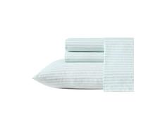Tommy Bahama - Set di lenzuola per letto king size, in percalle di cotone, super morbido e accogliente, decorazione per la casa, certificato Oeko-Tex (Cool Beach Stripe turchese, king size)