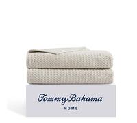Tommy Bahama - Set di teli da bagno, decorazione da bagno in cotone altamente assorbente, a bassa formazione di pelucchi e resistente allo sbiadimento (marrone chiaro Pacifico settentrionale, 2 pezzi)