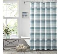 Tommy Bahama, tenda da doccia, in cotone, blu, 72 x 72 cm