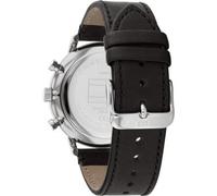 Tommy Hilfiger Orologio Analogico Multifunzione al Quarzo da Uomo con Cinturino in Pelle Nero - 1710565