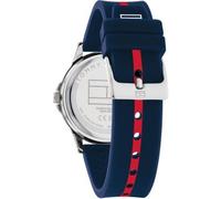 Tommy Hilfiger Orologio con Movimento al Quarzo a Tre Lancette per i Giovani con Cinturino in Silicone Blu Navy - 1720036