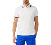 Tommy Hilfiger 1985 RWB TIPPED SLIM POLO MW0MW30750, Uomo, Bianco (White), L