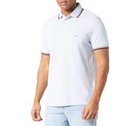 Tommy Hilfiger 1985 RWB TIPPED SLIM POLO MW0MW30750, Uomo, Blu (Breezy Blue), S