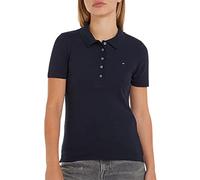 Tommy Hilfiger 1985 SLIM PIQUE POLO SS WW0WW37823, Donna, Blu (Desert Sky), S