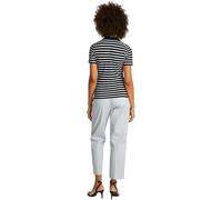 Tommy Hilfiger Maglietta Polo Maniche Corte Donna Slim Fit, Multicolore (Dark Night Navy/Ecru STP), S