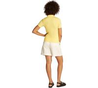Tommy Hilfiger 1985 Slim Pique Polo SS Ww0Ww43225, Polo a Maniche Corte, Donna, Giallo (Citronella), XS