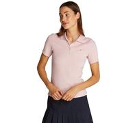 Tommy Hilfiger 1985 Slim Pique Polo SS Ww0Ww43225, Polo a Maniche Corte, Donna, Rosa (Foggy Pink), L