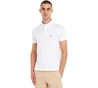 Tommy Hilfiger 1985 Slim Polo Mw0Mw17771, Polo a Maniche Corte, Uomo, Bianco (White), S