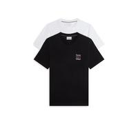 Tommy Hilfiger 2 Pack Chest Graphic Reg Tees Mw0mw45091 Maglietta S/S Uomo (Pacco da 2)
