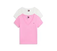 Tommy Hilfiger 2-pack V-neck Tee Ecru/pink Daisy Taglia: L | Maglie Sportivi Outlet | Donna | Marrone