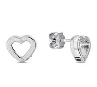 Tommy Hilfiger Jewelry Orecchini a Perno da Donna in Acciaio Inossidabile a Forma di Cuore - 2780971
