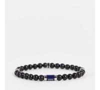 Tommy Hilfiger Jewelry Braccialetto da uomo in perle in legno Nero - 2790323