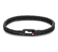 Tommy Hilfiger Jewelry Bracciale in Pelle Intrecciata da Uomo Colore Nero - 2790386