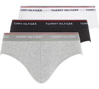 Tommy Hilfiger 3P Brief 1U87903766, Uomo, Multicolore (Black/Grey Heather/White), M