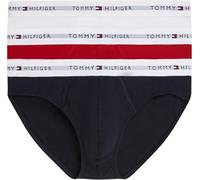 Tommy Hilfiger 3p Brief Um0um03875 Breve, Red (TH Wht/Med Red/Dsrt Sky), XL Uomo