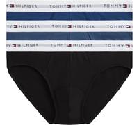 Tommy Hilfiger 3p Brief Um0um03875 Breve, Black (Blk/Blu JN/AG Sea), S Uomo