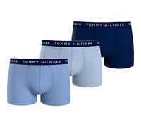 Tommy Hilfiger 3P Trunk Um0Um02203, Boxer, Uomo, Multicolore (Vessel Blue/Breezy Blue/Desert Sky), XXL