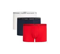Tommy Hilfiger 3P Trunk Um0Um02203, Boxer, Uomo, Multicolore (White/Desert Sky/Primary Red), S