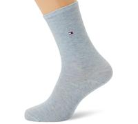 Tommy Hilfiger 8719965009202 TH - Calzini da donna CASUAL 2P, Blu chiaro melange, 35-38