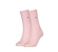 Tommy Hilfiger 8719965009202 TH - Calzini da donna CASUAL 2P, Rosa chiaro, 39-42