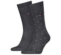 Tommy Hilfiger 8719965009202 TH - Calzini da uomo 2P DOT, grigio, 39-42