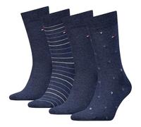 Tommy Hilfiger 8719965009202 TH - Calzini da uomo 4P in confezione regalo, jeans, 39-42