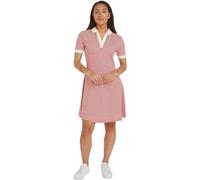 Tommy Hilfiger Abito a Polo Donna a Righe, Multicolore (Breton Fierce Red/Ecru), XL