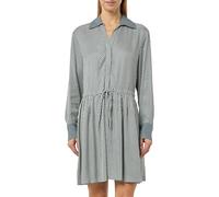 Tommy Hilfiger Abito Corto da Donna Fluid Vis con Cintura WW0WW44020 Altri Abiti, Bianco, 40, Bianco (Mini Geo/Blu Flint Blue), 72