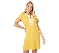 Tommy Hilfiger Abito da Donna a Maniche Corte, Essenziale per Tutti i, Mais Profondo, M