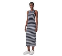 Tommy Hilfiger Abito Donna Midi Dress Slim Fit, Multicolore (Dark Night Navy/Ecru STP), M