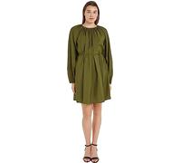 Tommy Hilfiger Abito Donna Textured Modal Short Dress Maniche Lunghe, Verde (Putting Green), 36