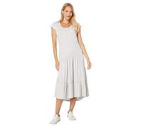 Tommy Hilfiger Abito longuette da donna a righe, Cachi/Bianco brillante, L