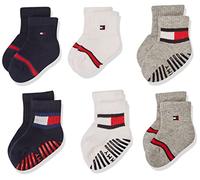 Tommy Hilfiger Adaptive Crew Calzini Unisex - Bimbi 0-24 (Pacco da 6)