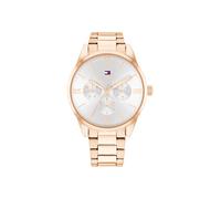 Tommy Hilfiger Orologio Analogico Multifunzione al Quarzo da Donna con Cinturino in Acciaio Inossidabile, Rose Gold