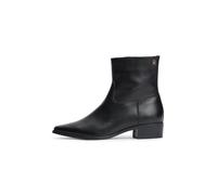 Tommy Hilfiger Stivaletto Donna Pelle W Zip Fw0fw09921Low Boots, Black, 39 EU