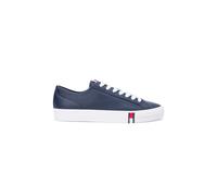 Tommy Hilfiger Archive Flag Stripe Leather Trainers Dark Night Navy Taglia: 43 | Sneakers Outlet | Uomo | Nero