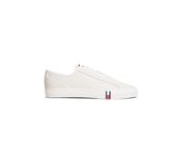 Tommy Hilfiger Archive Flag Stripe Leather Trainers Ecru Taglia: 41 | Sneakers Outlet | Uomo | Marrone