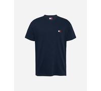 Tommy Jeans - T-shirt blu navy regular con toppa con logo M