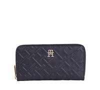 Tommy Hilfiger Portafoglio Monogram Zip Around Blu 11.0 x 20.0 x 3.00 CM
