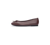 Tommy Hilfiger Hilfiger Smooth Lthr Ballet Fw0Fw09006, Ballerine Donna, Brown (Rich Walnut), 40 EU