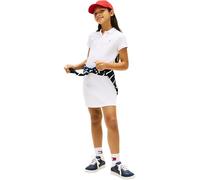 Tommy Hilfiger Bambina Abito a Polo Essential Maniche Corte, Bianco (White), 6 Anni