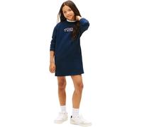 Tommy Hilfiger Bambina Abito Felpa Flower con Tasche, Blu (Dark Night Navy), 4 Anni