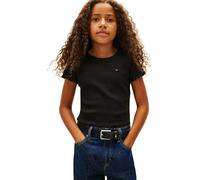 Tommy Hilfiger Essential Rib Top SS KG0KG08590 Altre Maglie, Nero (Nero), 16 Anni, Nero (Nero), 16 Anni