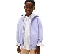 Tommy Hilfiger Felpa con Cappuccio Unisex Mini Corp con Zip Passante KS0KS00726, Blu (Pervinca Crepuscolo), 6 Anni, Blu (Periwinkle Dusk), 6 Years