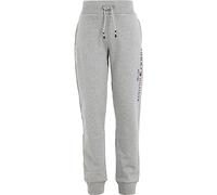 Tommy Hilfiger Bambini Unisex Pantaloni da Jogging Essential Sweatpants Cotone Bio, Grigio (Light Grey Heather), 14 Anni