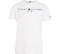 Tommy Hilfiger Bambini Unisex T-Shirt Maniche Corte Essential Tee Scollo Rotondo, Bianco (White), 8 Anni