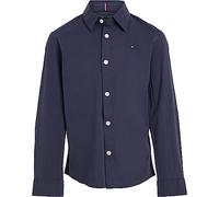 Tommy Hilfiger Camicia da bambino Solid Stretch Poplin KB0KB06965 Elasticizzata Blu 10 anni